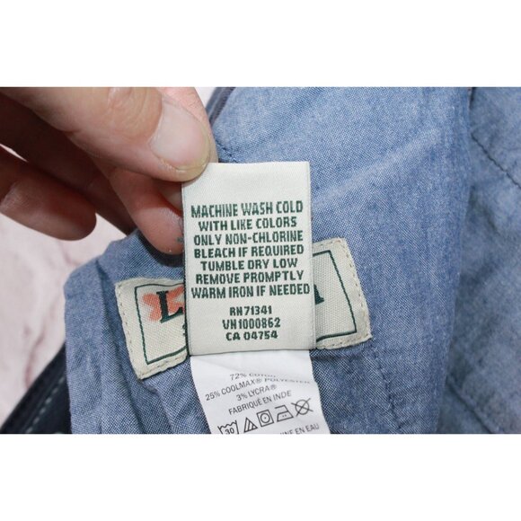 LL Bean Comfort Stretch Chino 8" Inseam Shorts Navy Blue Size 38 W - Picture 8 of 10